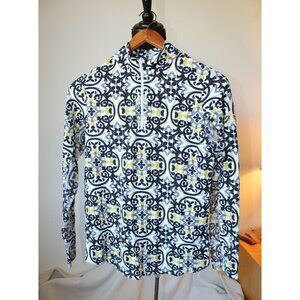 IBKUL Women's Golf T Shirt Long Sleeve Zip Mock Size S Sedona Golf Resort UPF50+